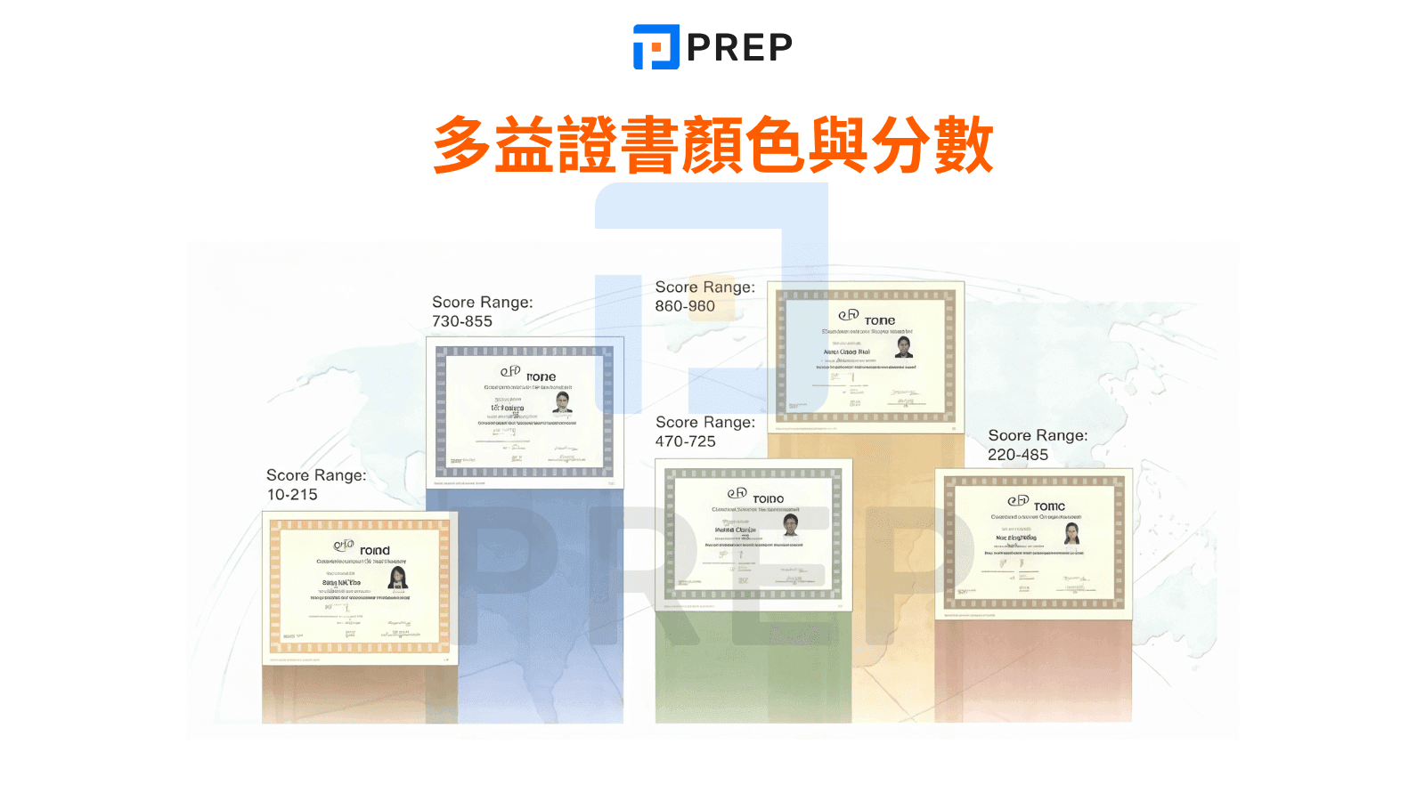 多益證書顏色代表什麼？3分鐘看懂等級與分數對照